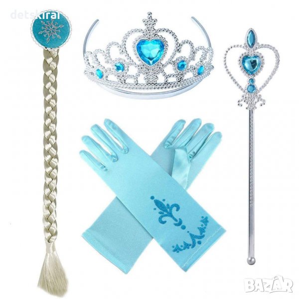 Плитка с корона, жезъл и ръкавица на Елза, снимка 1