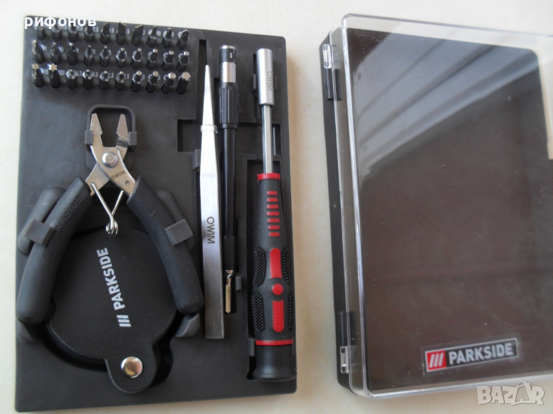 Отвертки Бит Клещи Лупа Пинсета КОМПЛЕКТИ ОРИГИНАЛ „РARKSID“-35ч. НЕМСКИ за Фина мехааника  , снимка 1