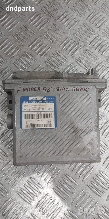 Компютър Fiat Marea 1.9TD 1998г. R04080003G , снимка 1