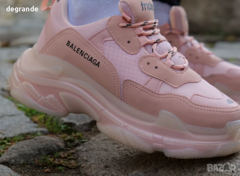 Дамски маратонки Balenciaga Triples розов цвят, снимка 1