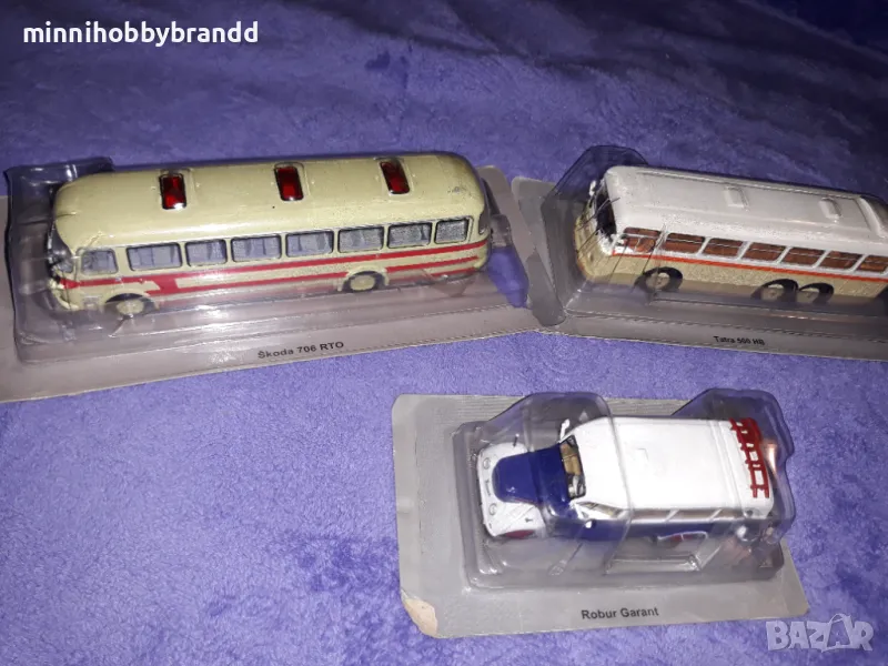 Tatra 500 HB Skoda 706 RTO Robur Garant 1.72 Deagostini  Autobus Puplman , снимка 1