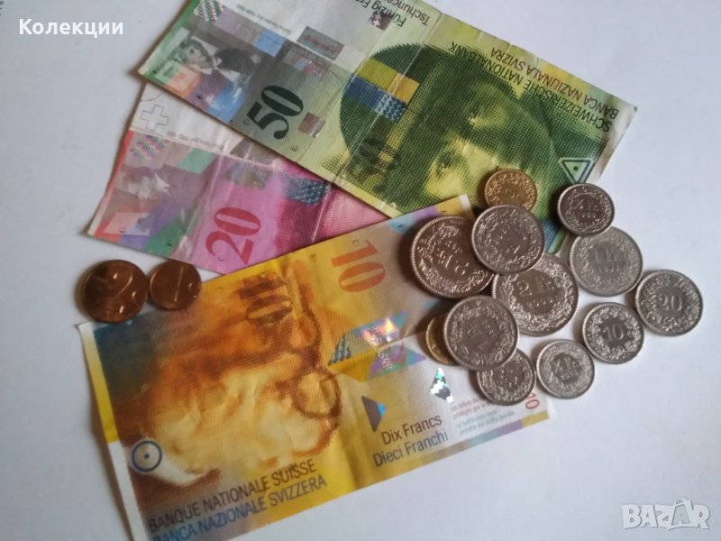 Купувам швейцарски франкове на банкноти и монети, снимка 1