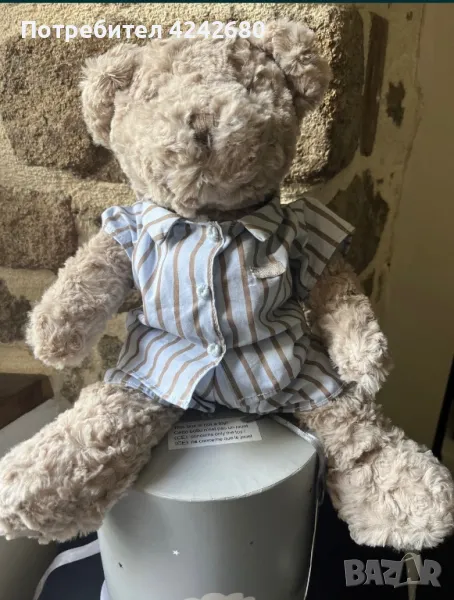 Много сладка , симпатична играчка плюш мече на френската фирма Absorba  , снимка 1