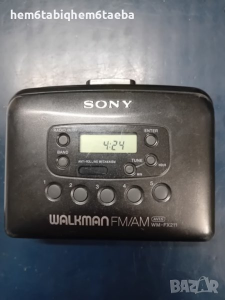 Уокмен WALKMAN Sony WM - FX 211 с вход за адаптер и с дигитален тунер, снимка 1