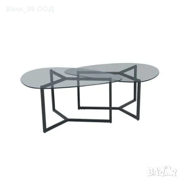 Сет 2 стъклени холни масички , снимка 1