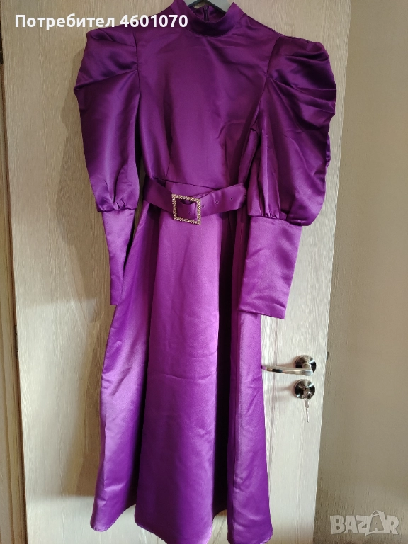 Рокля с колан, снимка 1