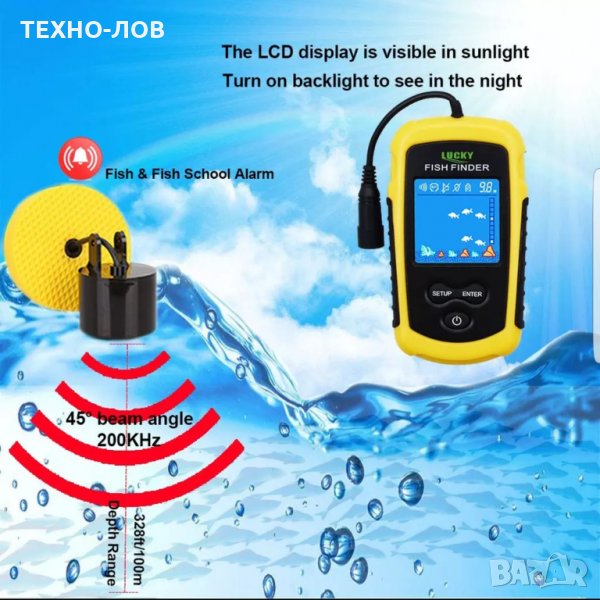 СОНАР ЗА РИБОЛОВ LUCKY С ЖИЧЕН СЕНЗОР !  , снимка 1