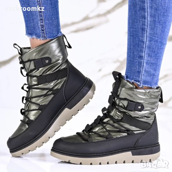 Дамски апрески с топла вата от непромукаем материал модел: 138430 Kakи, снимка 1