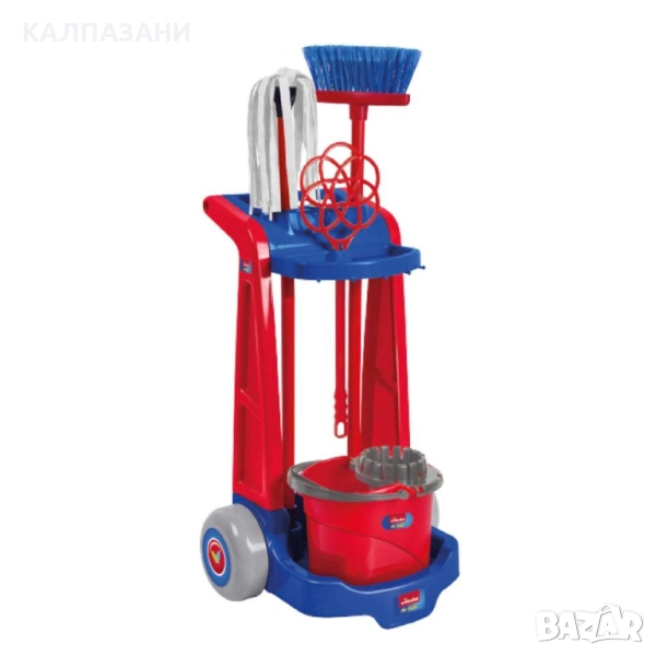 Vileda Количка за почистване с кофа, парцал и метла 01200, снимка 1