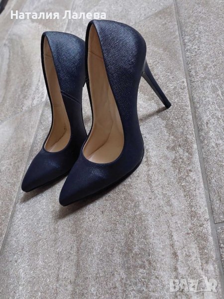 Официални обувки тъмно сини, снимка 1