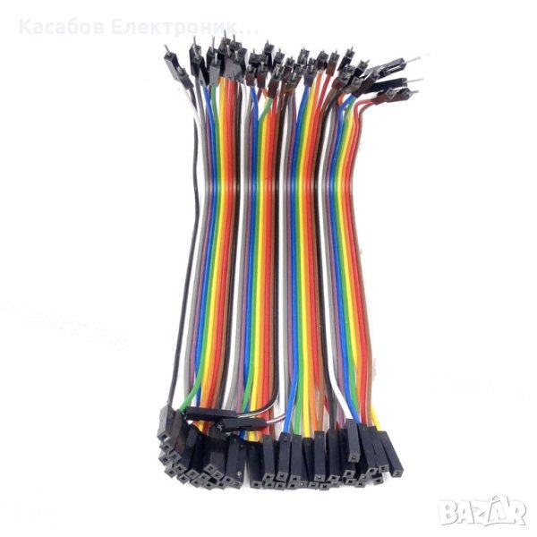 Kабели за Ардуино мъжки-женски 10см 40бр, снимка 1