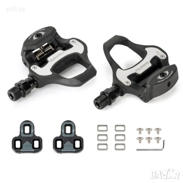 Самозаключващи педали за шосеен велосипед PROMEND, SPD-SL + Парчета, снимка 1