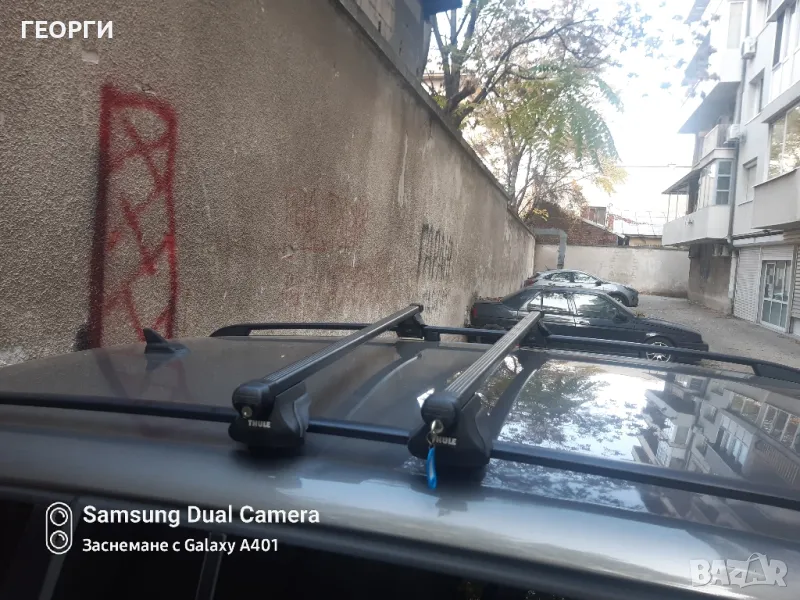 Оригинални греди THULE с дължина 105см ЗА ПОВЕЧЕТО КОМБИТА 129ЛВ , снимка 1