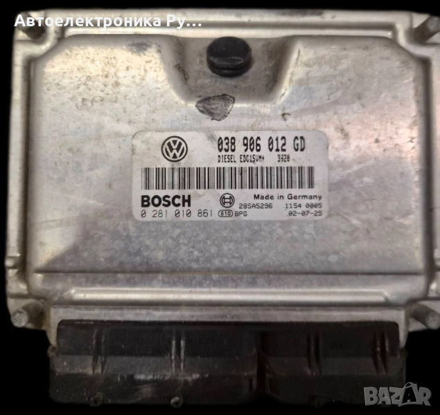 компютър SKODA FABIA 1.9 SDI BOSCH, 0 281 010 861, 0281010861, 038 906 012 GD, снимка 1