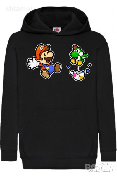 Детски Суитчър/Суитшърт Super Mario 09.Super Mario,Игра,Подарък,Изненада,Забавление,Рожден Ден, снимка 1