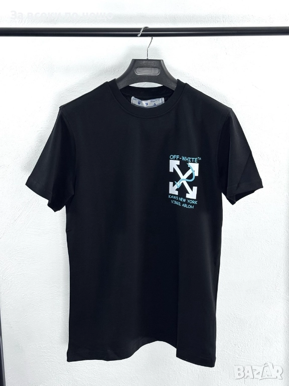 Off White Мъжка Чертна Тениска Със Щампа Отпред И Отзад👕Мъжка Блуза С Къс Ръкав Код V.B.28, снимка 1