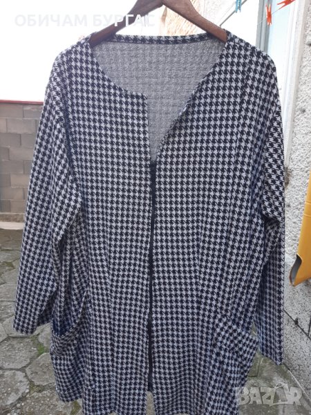 4xl ЕЛЕГАНТНА ВРЪХНА ДРЕХА С КЛАСИЧЕСКА КРОЙКА С ДЖОБОВЕ И ЦИП , снимка 1