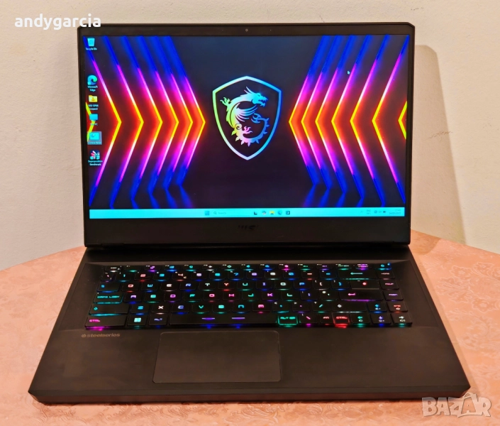 NVidia RTX 3070Ti 8GB/Core i7-12700H/16GB RAM/512GB SSD/15.6 QHD 165Hz IPS/MSI Vector GP66, снимка 1