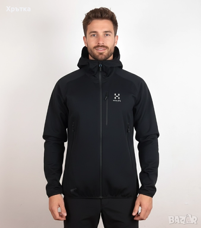 Haglofs Mistral Hood Gore - Оригинално мъжко софтшел яке размер M, снимка 1