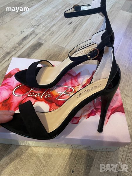 Дамски елегантни сандали на ток, снимка 1