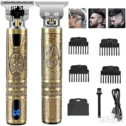 Нов Професионален тример Електрическа самобръсначка машинка за подстригване на коса Мъже Подарък, снимка 1