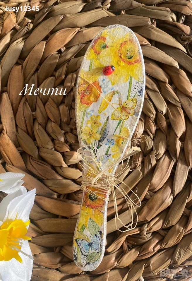 Четка за коса-Слънчеви нарциси!, снимка 1