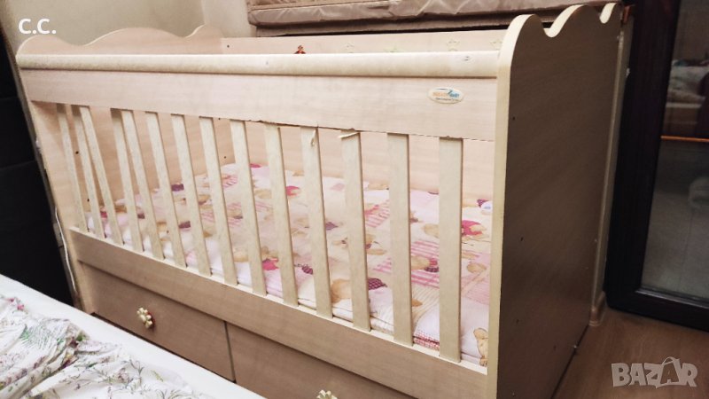 Бебешка кошара 70/140 см,  Дизайн бейби, модел Тони, цена 110 лв, снимка 1