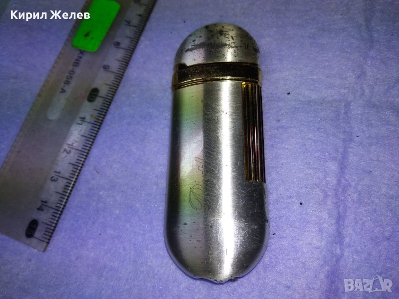 ROTHMANS Стара ПОСРЕБРЕНА Винтидж ЛУКС МОДЕЛ Маркова МЕТАЛНА ГАЗОВА ЗАПАЛКА РОТМАНС 38292, снимка 1