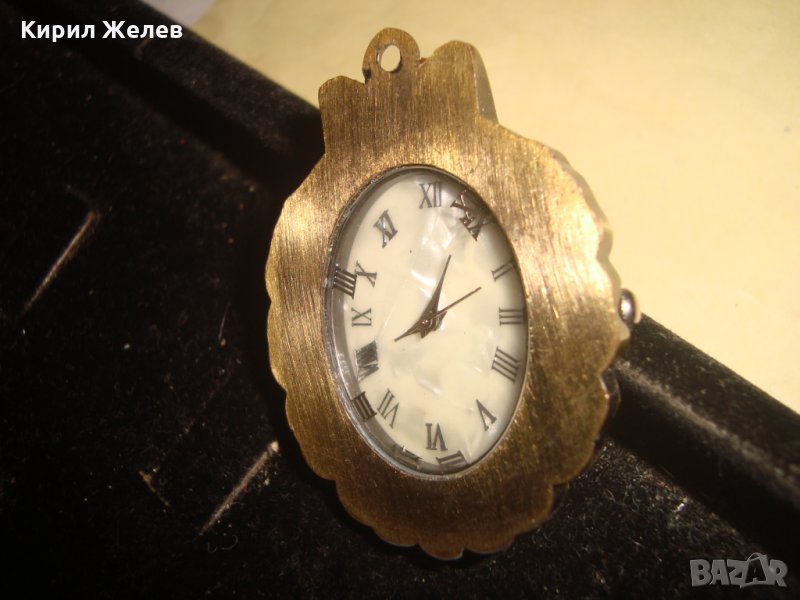 БРОНЗОВ АРТ-ДЕКО СТИЛ МЕДАЛЬОН - ЧАСОВНИК 21812, снимка 1