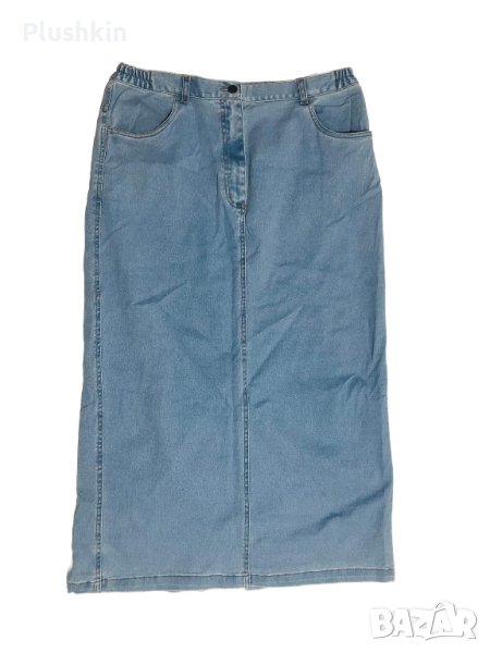 Дълга дънкова пола L/XL, снимка 1