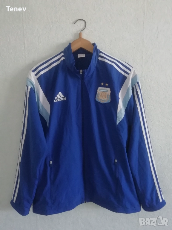 Argentina 2014 World Cup Adidas оригинално мъжко горнище анцуг Аржентина Световно Футбол , снимка 1