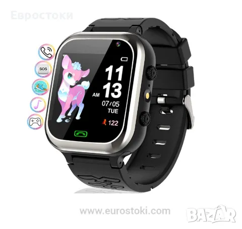 Детски смарт часовник Reloj Kids Smart Watch, SIM карта, SOS, крачкомер, игри, снимка 1