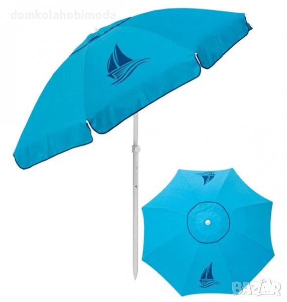 Ветроустойчив чадър с възможност за накланяне. 2м диаметър,Тръба 28/32мм, снимка 1