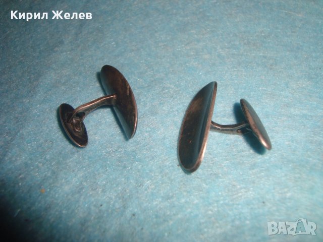 ВИНТИДЖ СТАРИННИ МАРКОВИ СРЕБЪРНИ КОПЧЕТА за РЪКАВЕЛИ ОКСИДИРАНО СРЕБРО 925 СТИЛНИ БУТОНЕЛИ 25159, снимка 6 - Антикварни и старинни предмети - 34884016