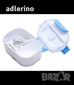 Електрически контейнер с подгряване за обед, закуска, кутия за храна с подгряване, синя, снимка 2 - Съдове за готвене - 34462218