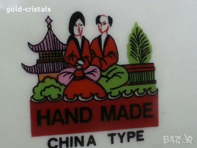 китайска порцеланова чиния ръчна изроботка, снимка 2 - Антикварни и старинни предмети - 26223816