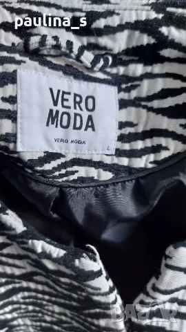 Преходно палто тип манто / Зебра принт / шарка "Vero Moda", снимка 10 - Палта, манта - 29574307