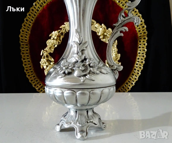 Калаена кана,релефни цветя,барок,рококо. , снимка 2 - Антикварни и старинни предмети - 52394039