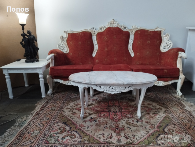 Барокова гарнитура, снимка 4 - Дивани и мека мебел - 44846687