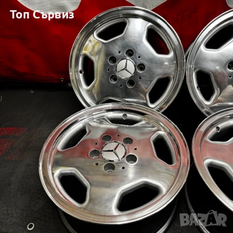 Ретро алуминиеви джанти за Мерцедес, Intra Monoblock, 15 цола, 5x112, снимка 6 - Гуми и джанти - 51030723