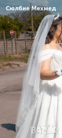 Булчинска рокля - подарък воал , снимка 4 - Сватбени рокли - 50948080