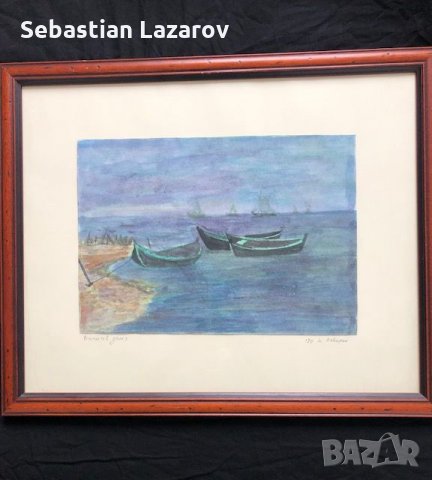 Стара картина Николай Изварин, снимка 1 - Картини - 28276731