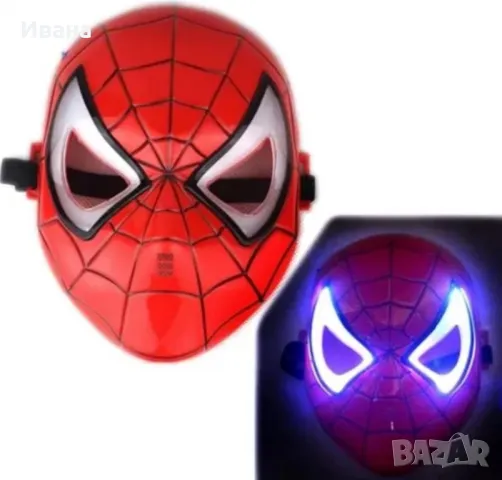 Светеща маска на Спайдърмен/Батман/Железния човек, снимка 2 - Други - 47823729