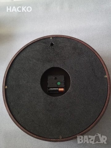 ПРОМО ЦЕНА Стенен Часовник с Кварцов Механизъм от Масивен Махагон Произход Холандия, снимка 4 - Стенни часовници - 47673731