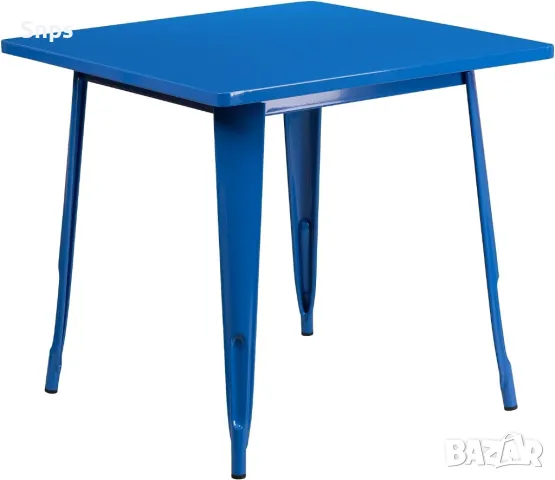 Метална квадратна маса за вътре/вън, различни размери в три цвята, снимка 6 - Маси - 48783125