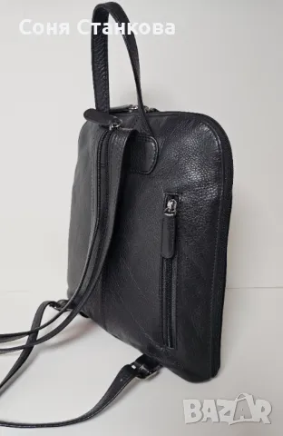 STILORD -  Кожена дамска раница., снимка 3 - Раници - 45120447