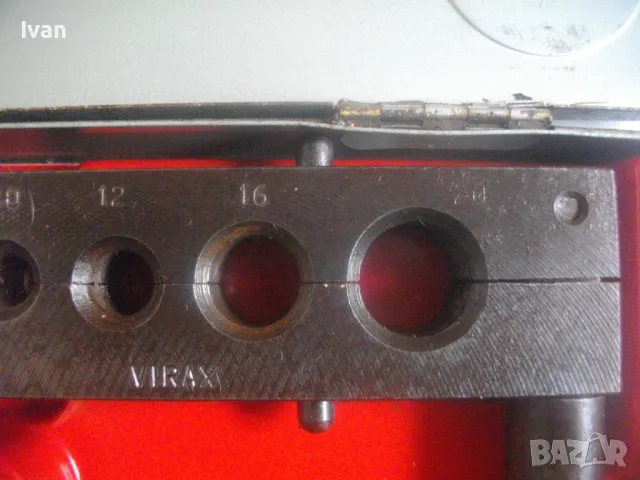 VIRAX ГОЛЯМА КОНУСНА ДЪСКА 10-22мм ЗА УГОЛЕМЯВАНЕ РАЗВАЛЦОВАНЕ БЕРТВАНЕ НА ТРЪБИ Made in FRANCE ПРОФ, снимка 8 - Други инструменти - 49690201