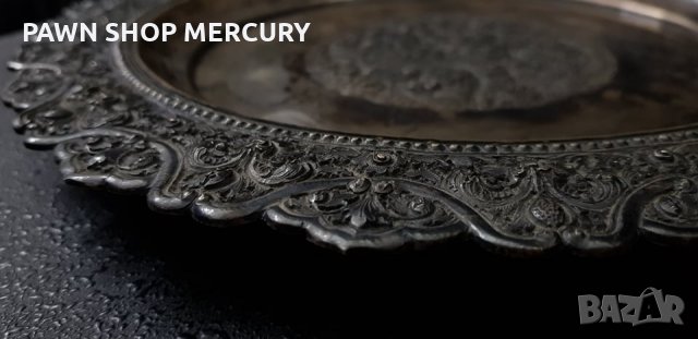 Продавам азиатска сребърна чиния от края на 19 век, снимка 5 - Антикварни и старинни предмети - 32830779