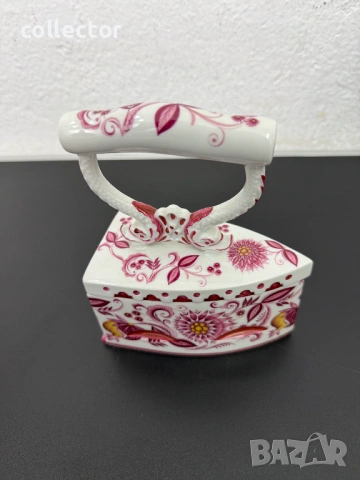 Декоративна порцеланова ютия - Limoges. №7803, снимка 5 - Антикварни и старинни предмети - 53018597