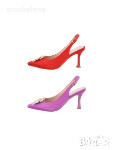 Дамски обувки на висок ток, 2цвята 